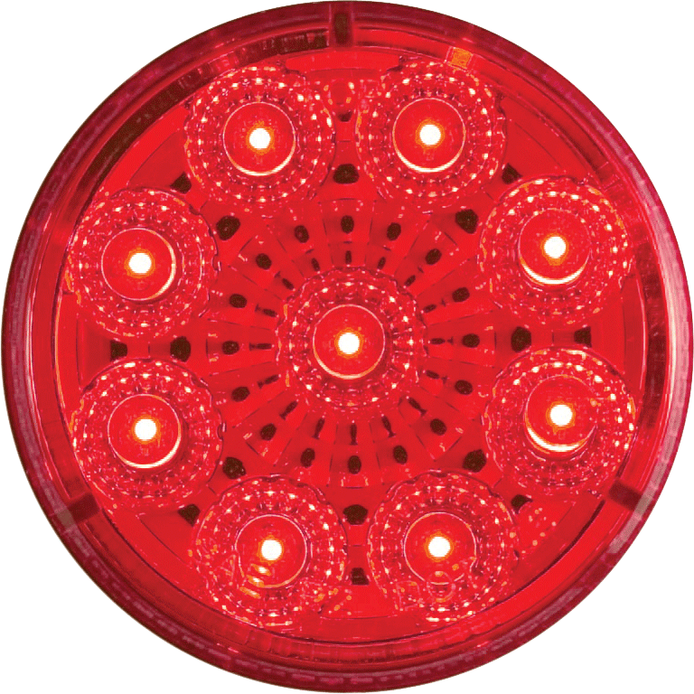 LED MIROFLEX 2'RND;9 DIODE;RED