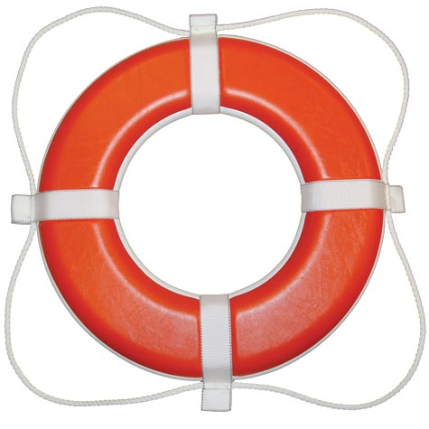 30' ORANGE FOAM RING BUOY