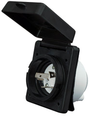 30A INLET  BLACK  CARDED