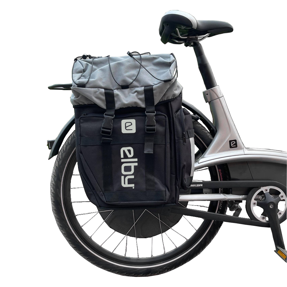 PANNIER BAG BLACK W/PUTTY LOGO