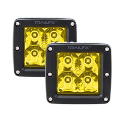 2X2 POD 4X5W SP AMBR PR BK LENS CVR