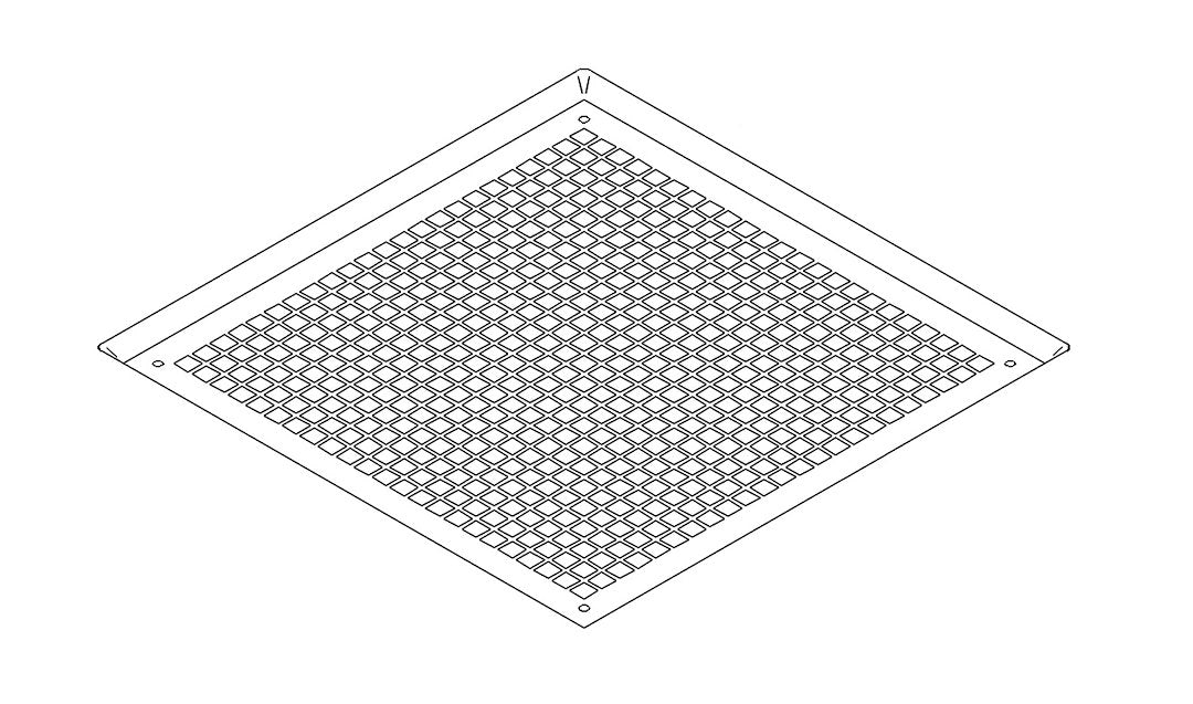 GRILLE PLASTIC POLAR WHIT