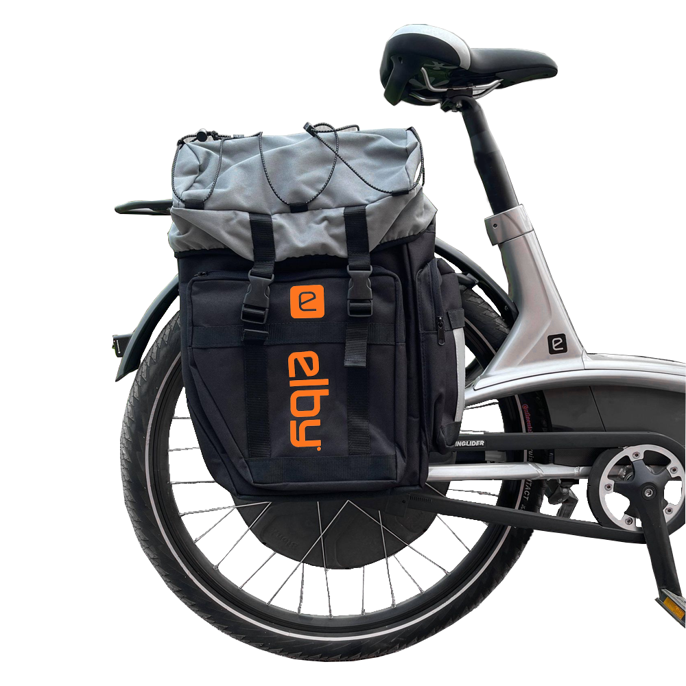 PANNIER BAG BLACK W/ORANGE LOGO