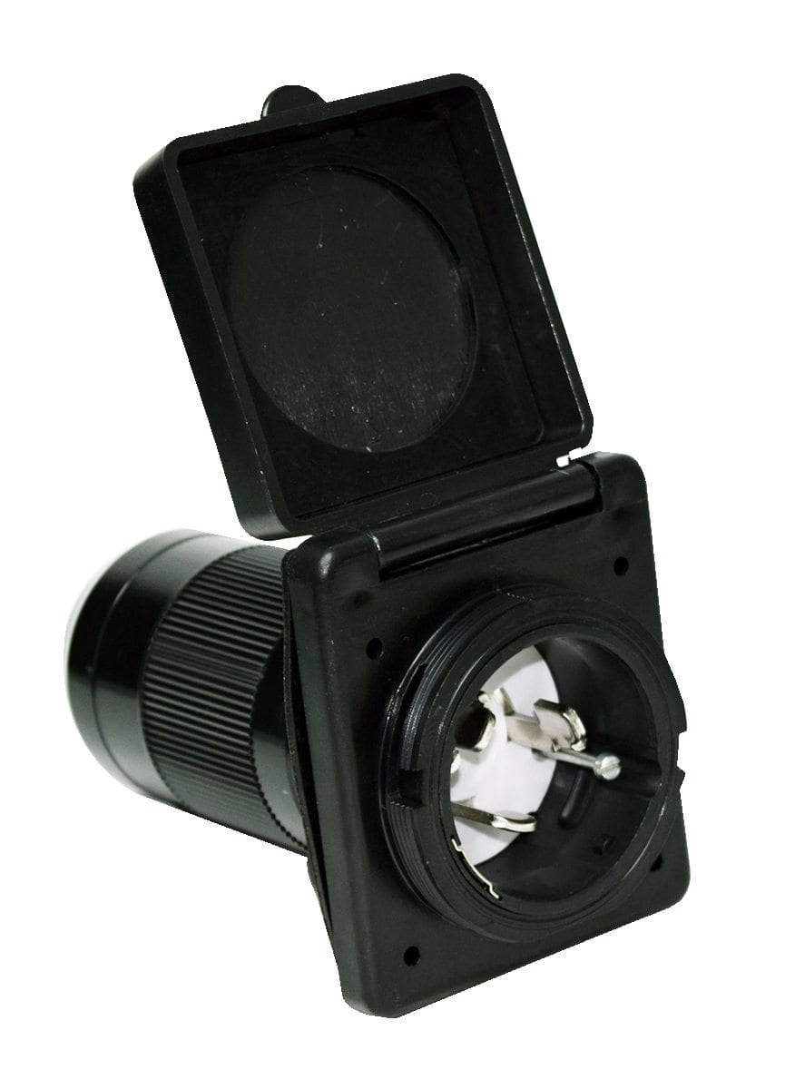 50A INLET  BLACK  CARDED