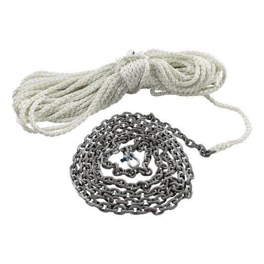Lewmar 10ft 1/4in G4 Chain & 200ft 1/2in 8 Plait Line