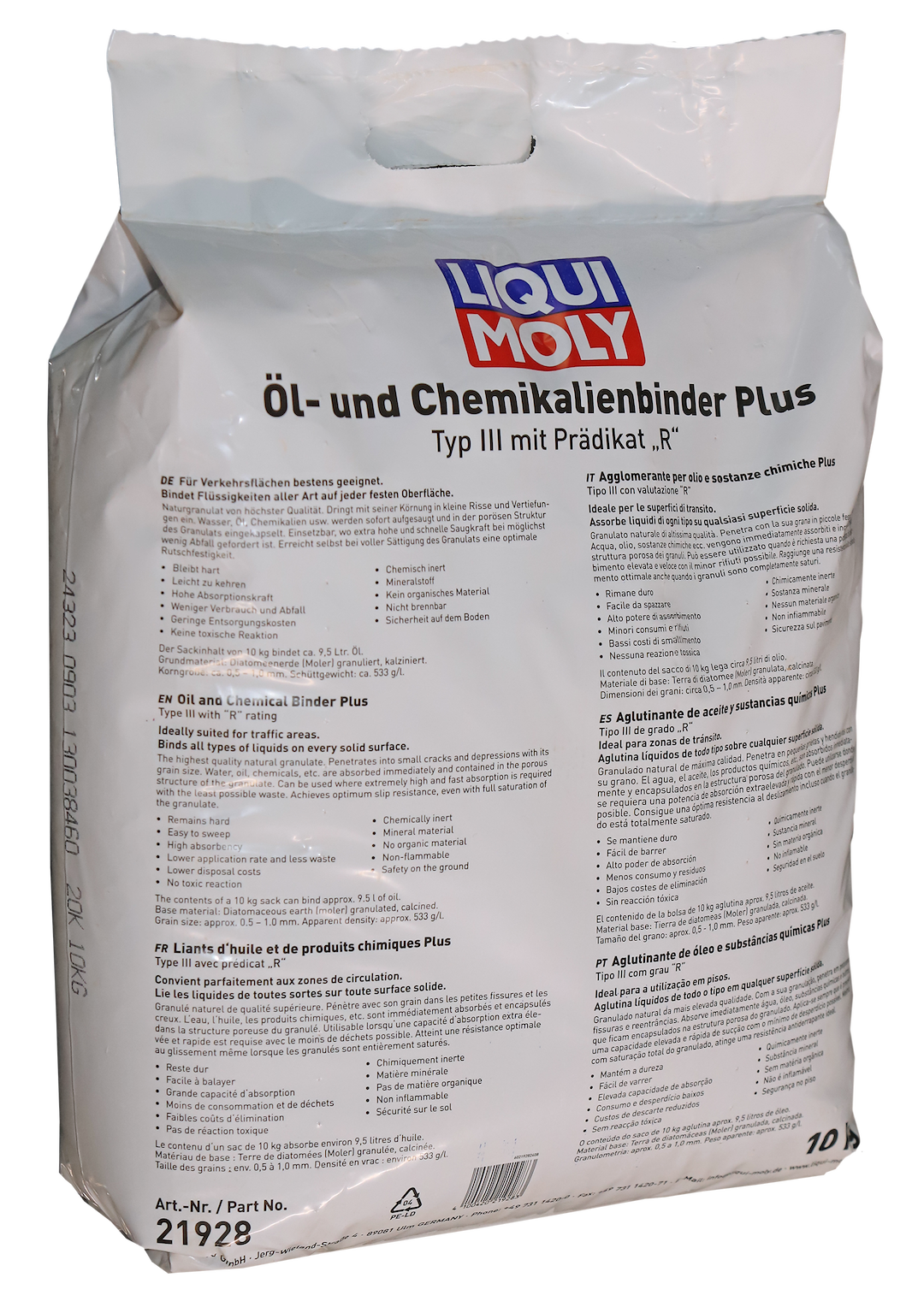 OIL AND CHEMICAL BINDER PLUS