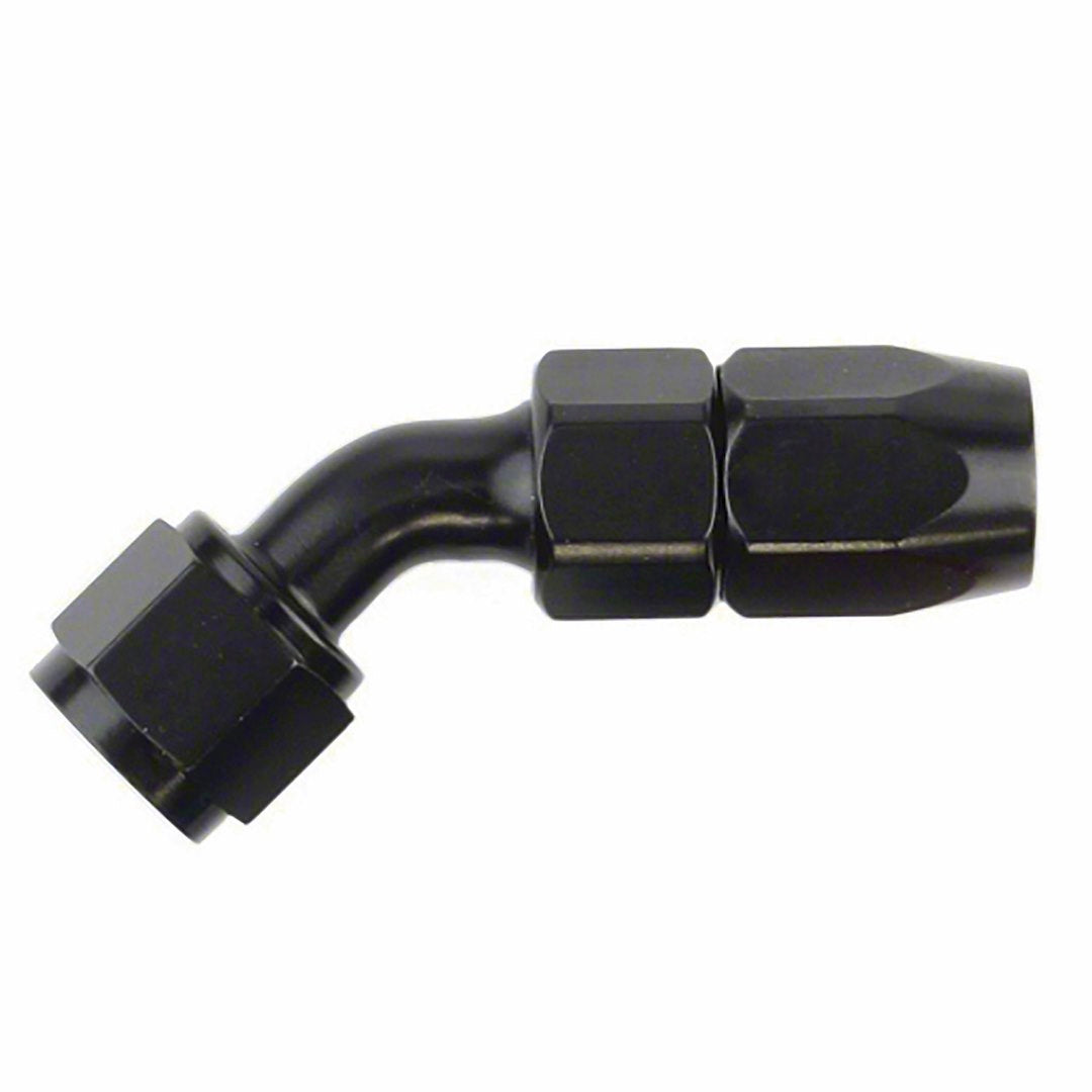 -8AN X 45  BLK HOSE END