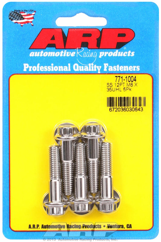 M8 X 1.25 X 35 12PT SS