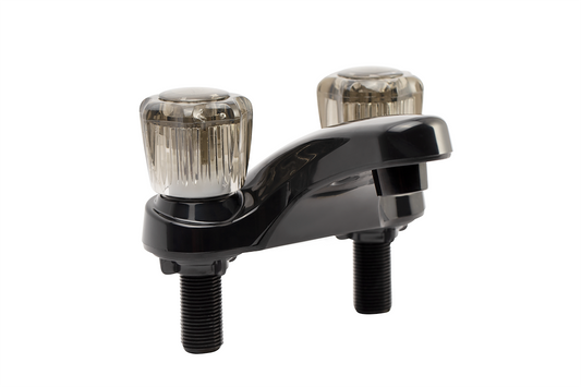 RV LAVATORY FAUCET W/SMOKED ACRYLIC