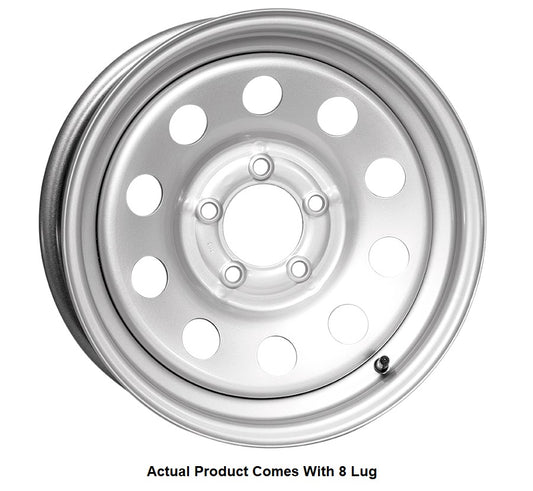 STEEL - 16X6 8X6.5 SILVER DUAL BOXE