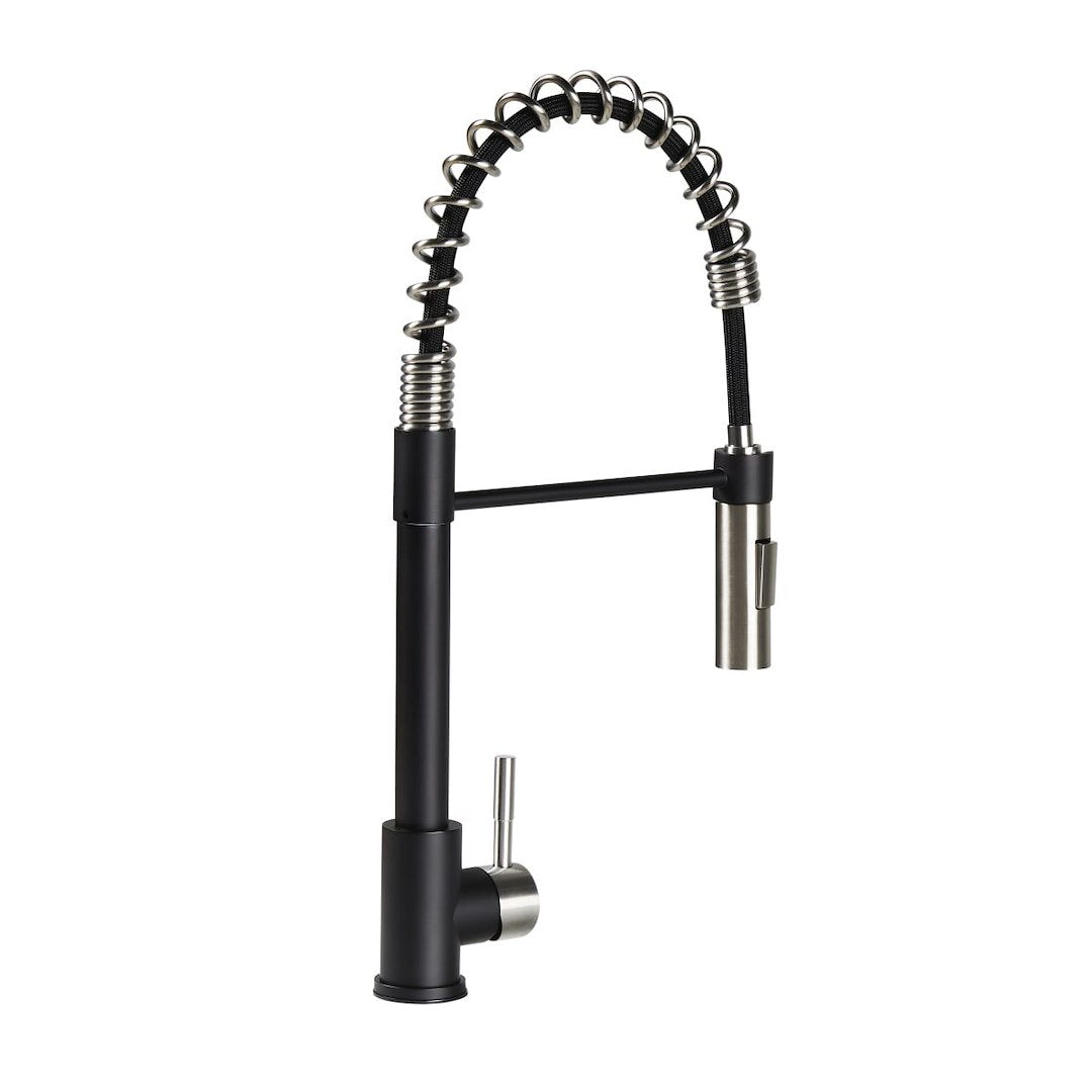 BLACK/SS PULL-DOWN FAUCET