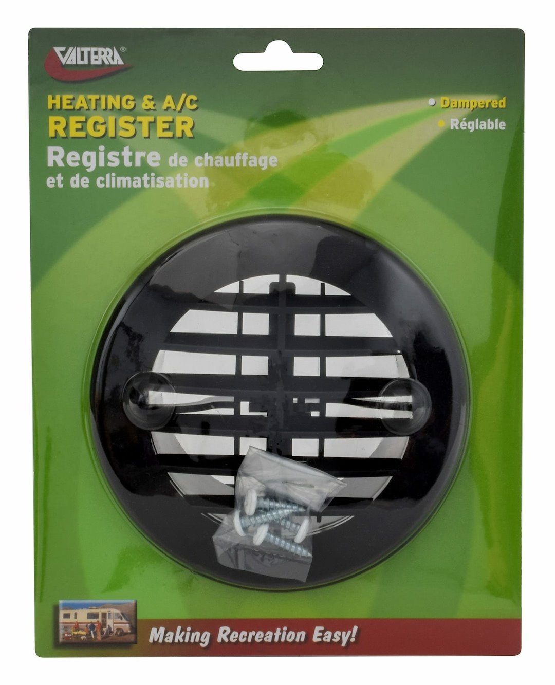 ROUND REGISTER  BLACK