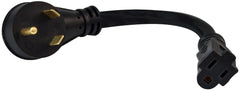 30AM-15AF 12' ADAPTER  BLACK  BULK