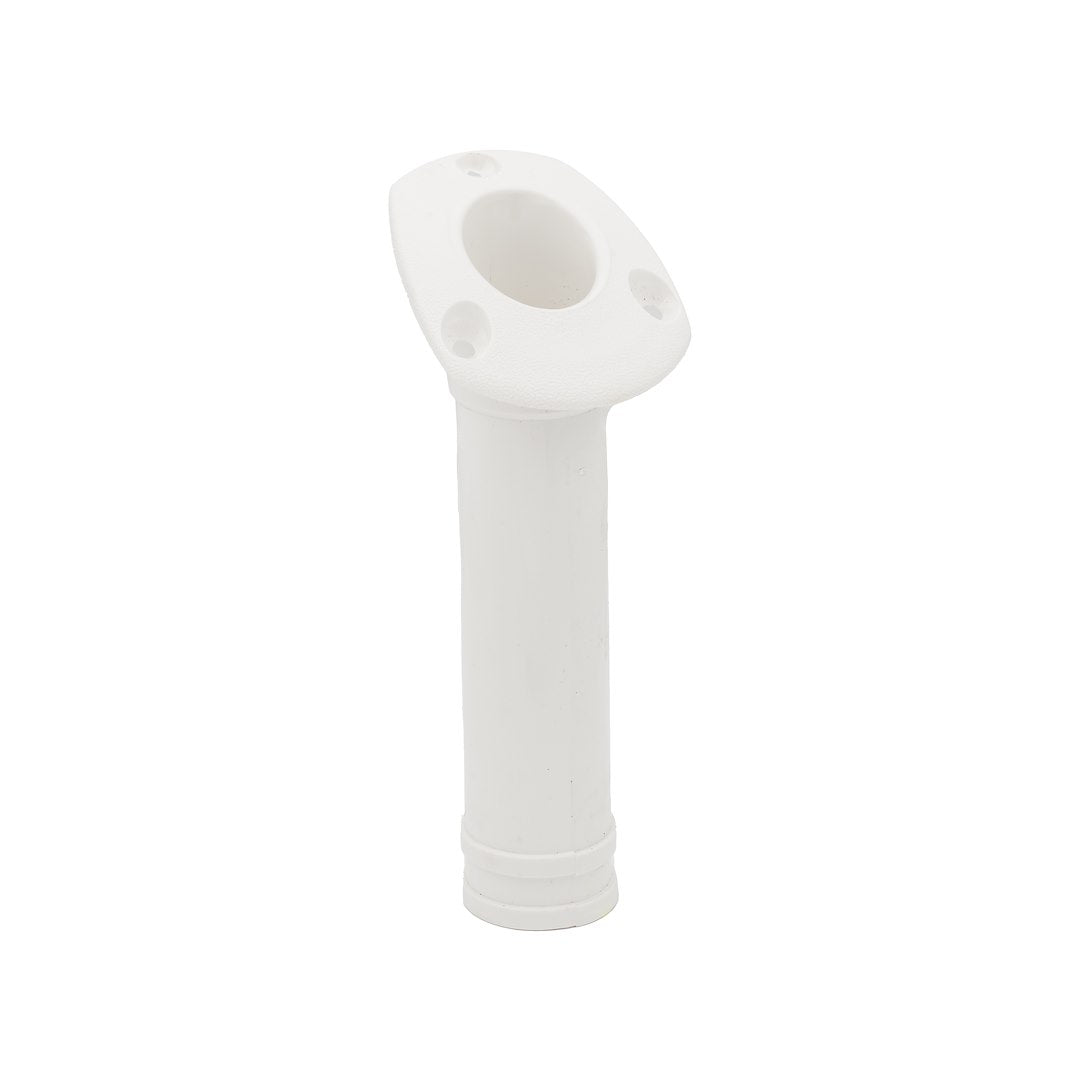 PCKG. FLUSH MOUNT ROD HOLDER - WHT