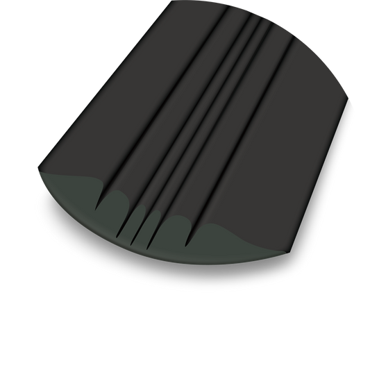 KEELGUARD BOW PROTECTOR  BLACK  4'