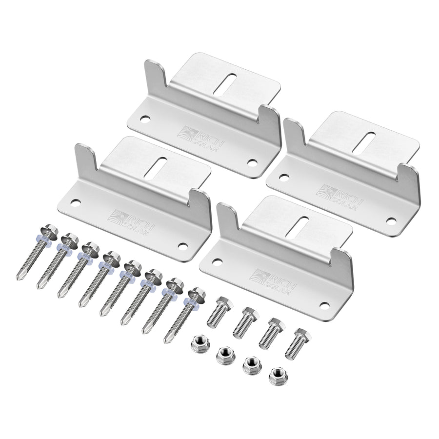 MNTNG HRDWRE Z-BRKTS W/SCREWS 1.25'