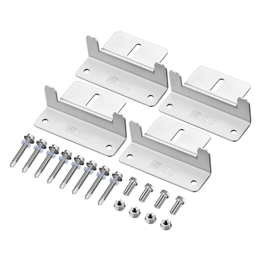 MNTNG HRDWRE Z-BRKTS W/SCREWS 1.25'
