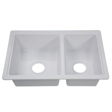Load image into Gallery viewer, 25' X 17' DOUBLE BOWL SINK - WHITE
