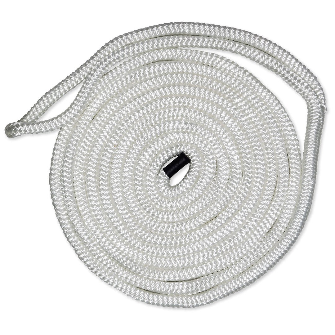 3/8IN-25FT DBLBRD CMP DOCKLINE WHT