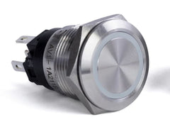 PUSH BUTTON SWITCH  BLUE HALO