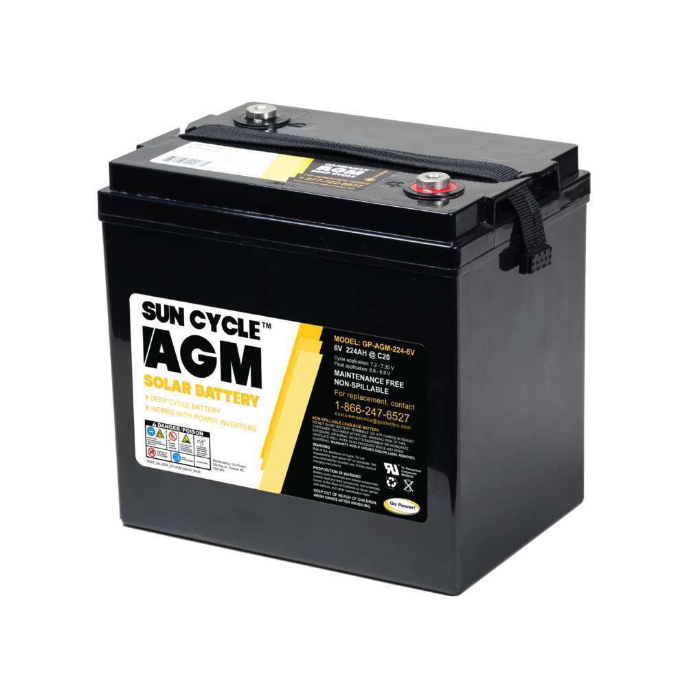 GP-AGM-224-6V: 224 AMP HOUR 6 VOLT
