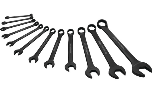 12 PC. BLACK MET COMBINATION WRENCH