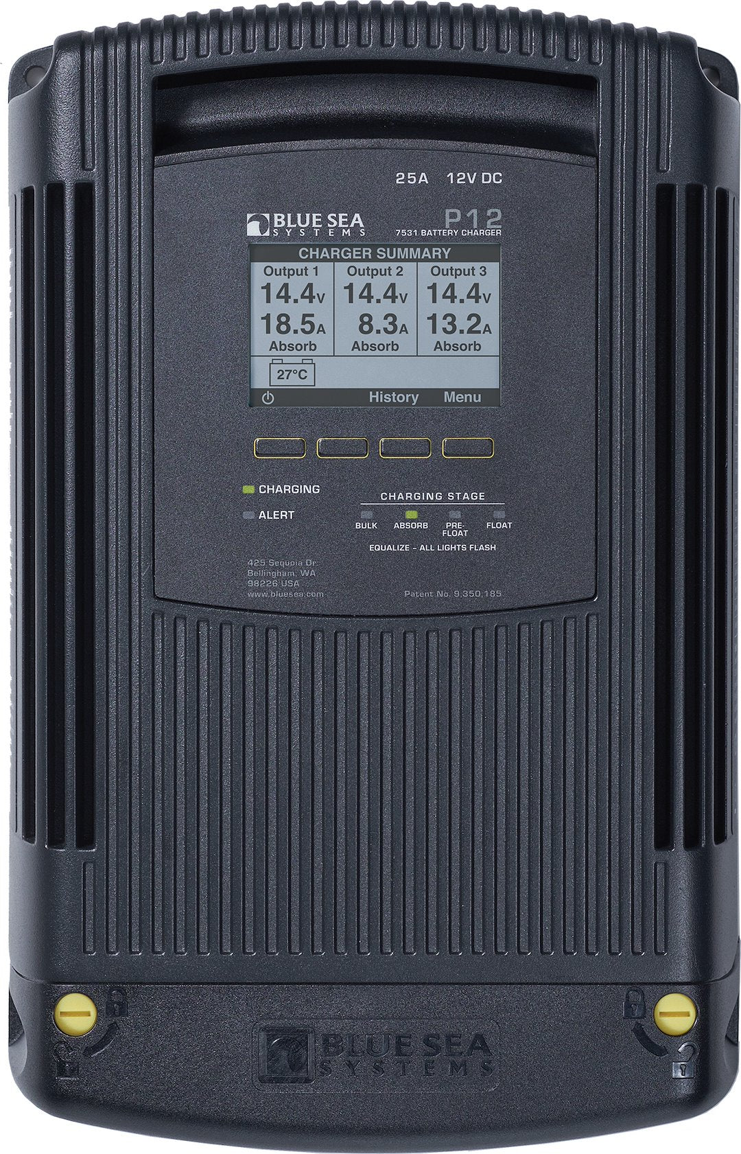 CHARGER BATTERY 12VDC 40A 3 OUTPUT