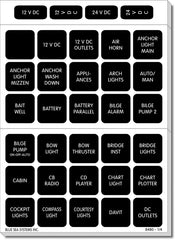 LABEL KIT DC H2O 120 SQUARE BLK