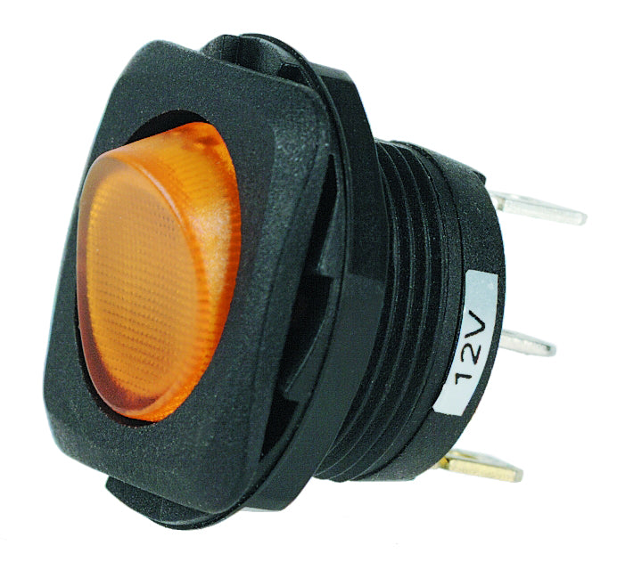 SWITCH ROCKER SPST INC AMB