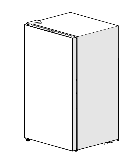 3.2CUFT 110V FRIGDE NO FRZR BLK GLS