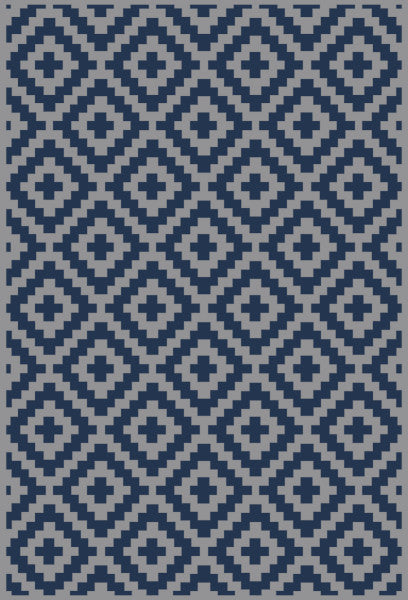 8X12 MAT BLUE/GREY