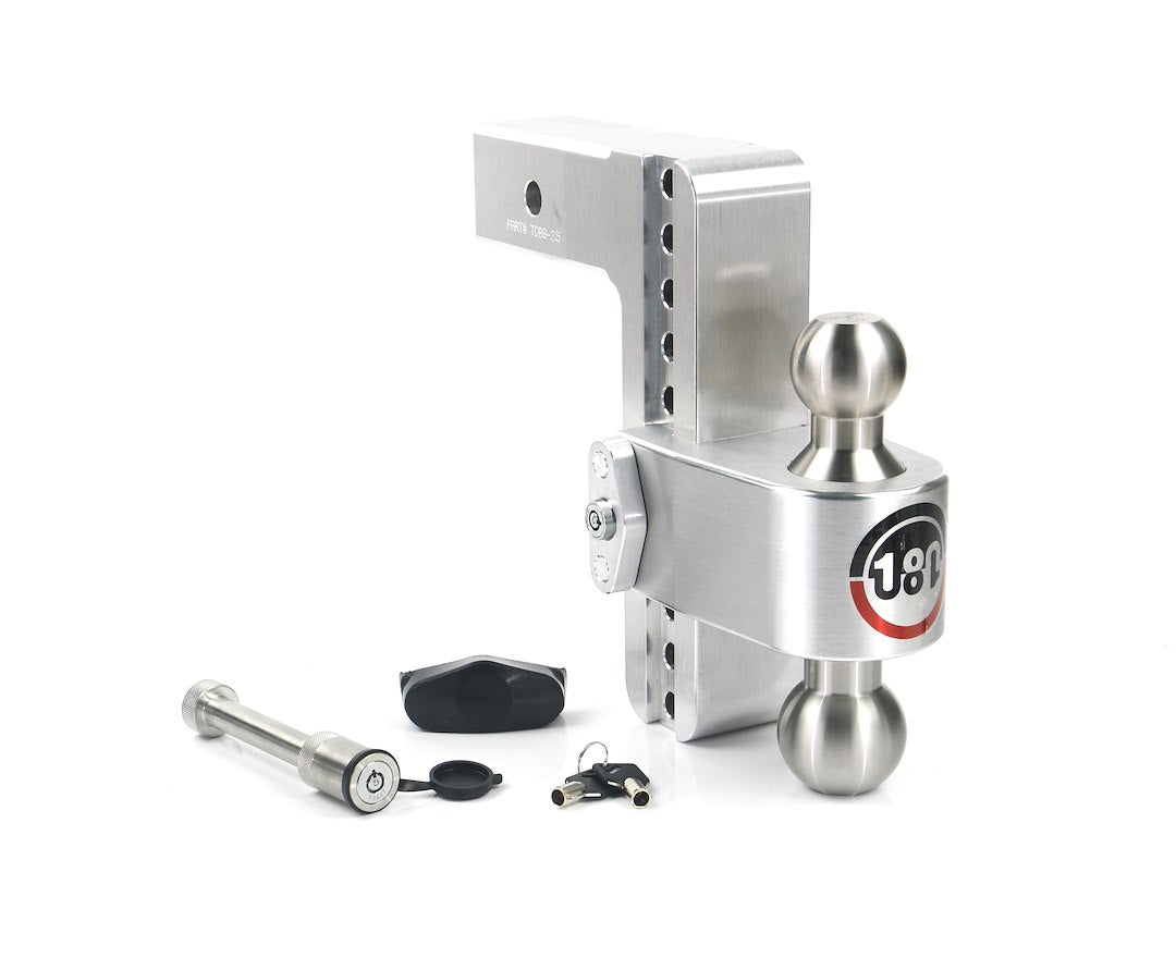 TURNOVER BALL 8' DROP HITCH W/ 2' S