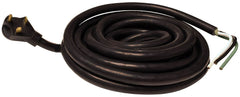 30A 25' NONDETACH CORD  BLACK  BULK
