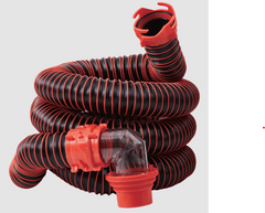 15' RV SEWER KIT WITH CAPS & CLEAR