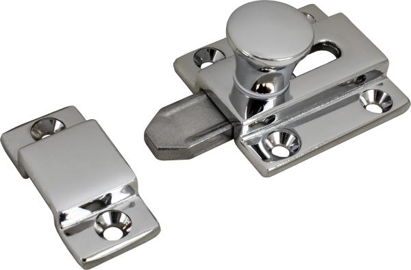 CHROME BRASS CUPBOARD BOLT