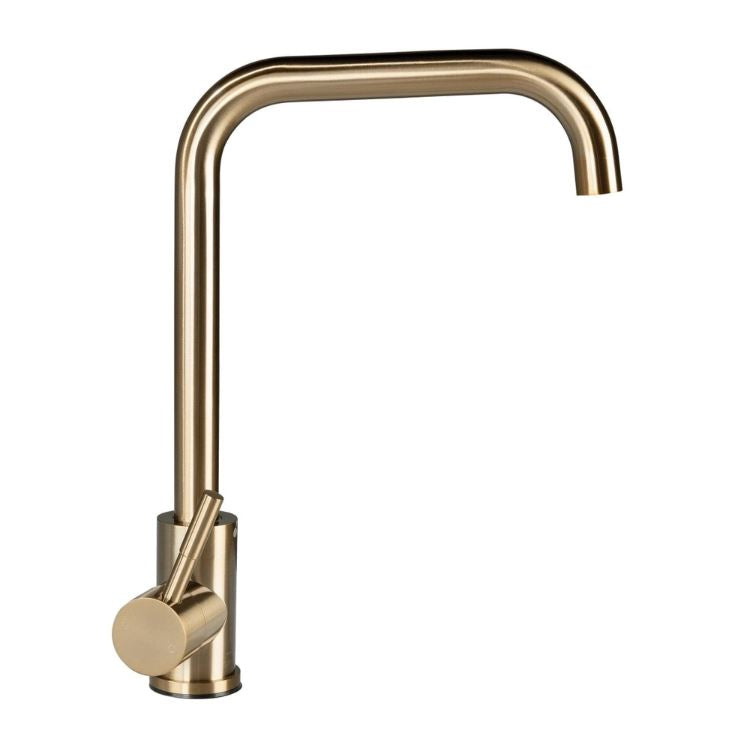 SQUARE GOOSENECK FAUCET - CHAMPAGNE