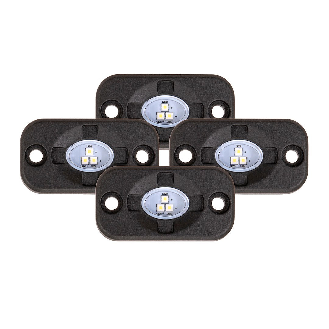 ROCK LIGHTS 3X5W FLOOD WHITE 4PC