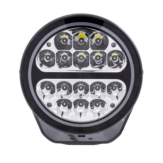 7IN RND 16X5W SP PR BK AMBR LENS CV