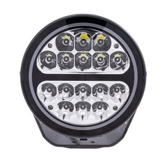 7IN RND 16X5W SP PR BK AMBR LENS CV
