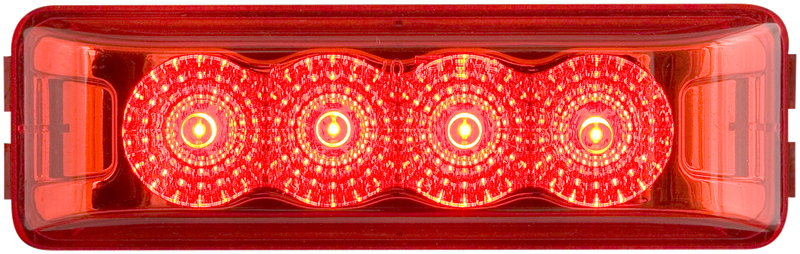 4 LED MIROFLEX THIN LINE;RED;POLY