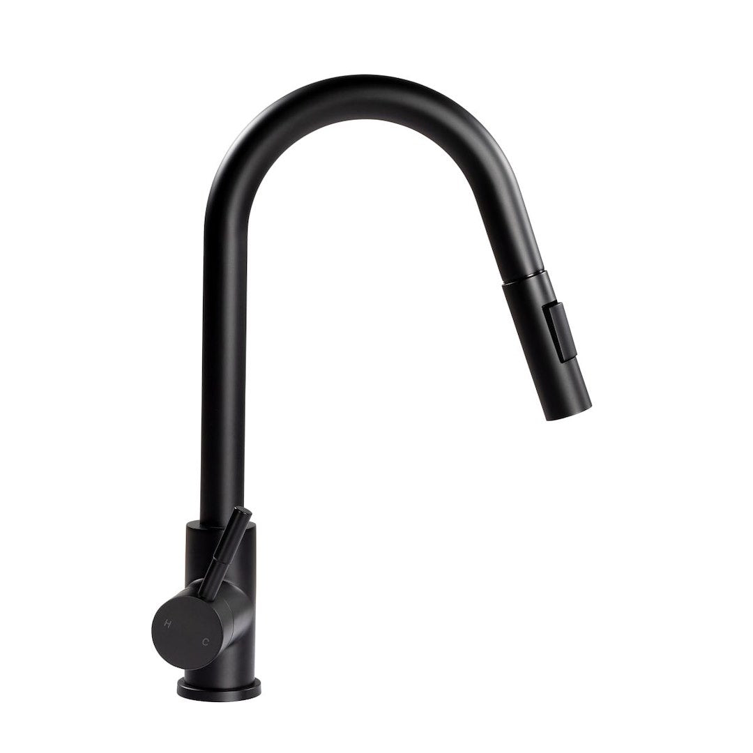 BULLET PULL-DOWN FAUCET-BLACK MATTE