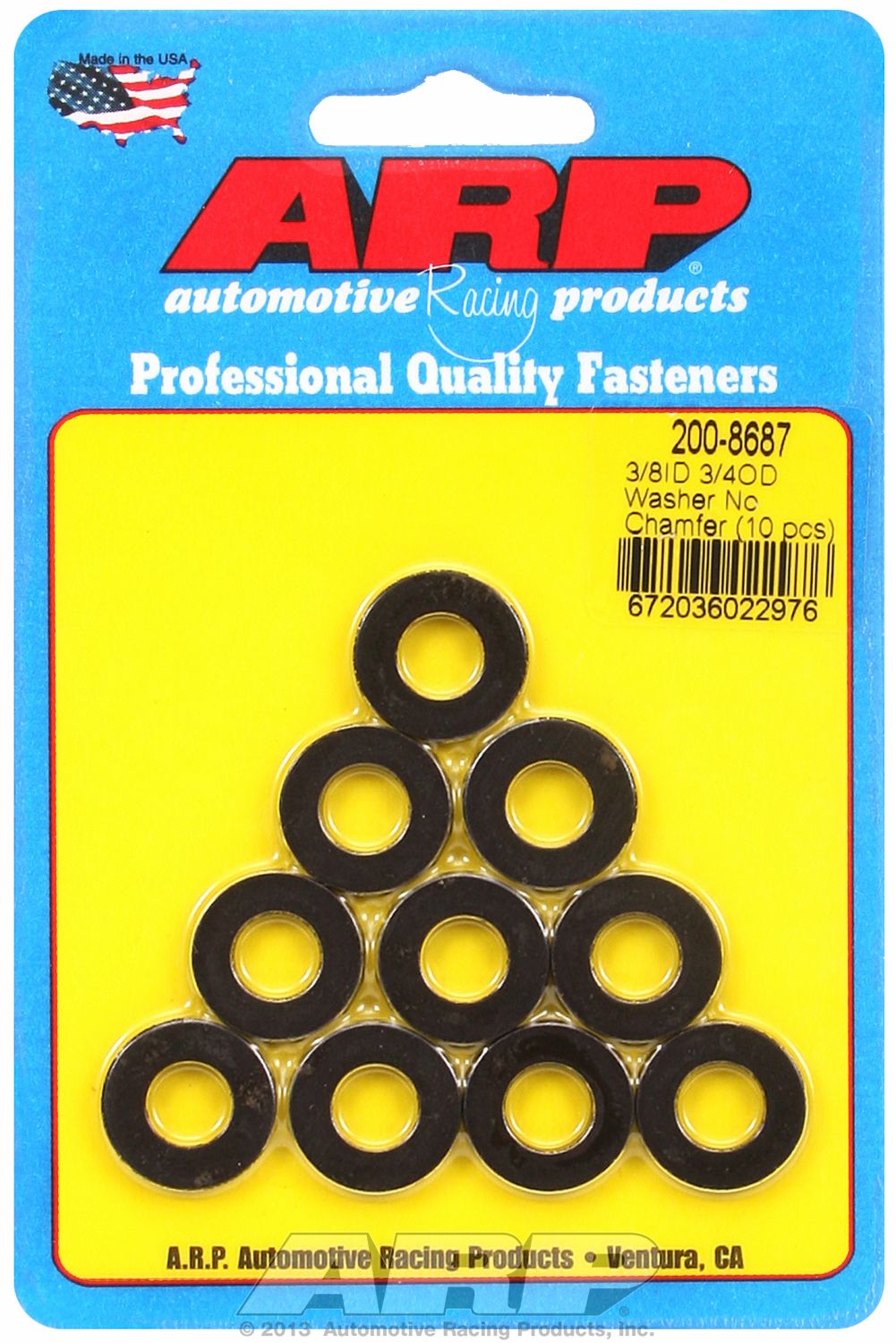 3/8'ID 3/4 BLCK WASHER