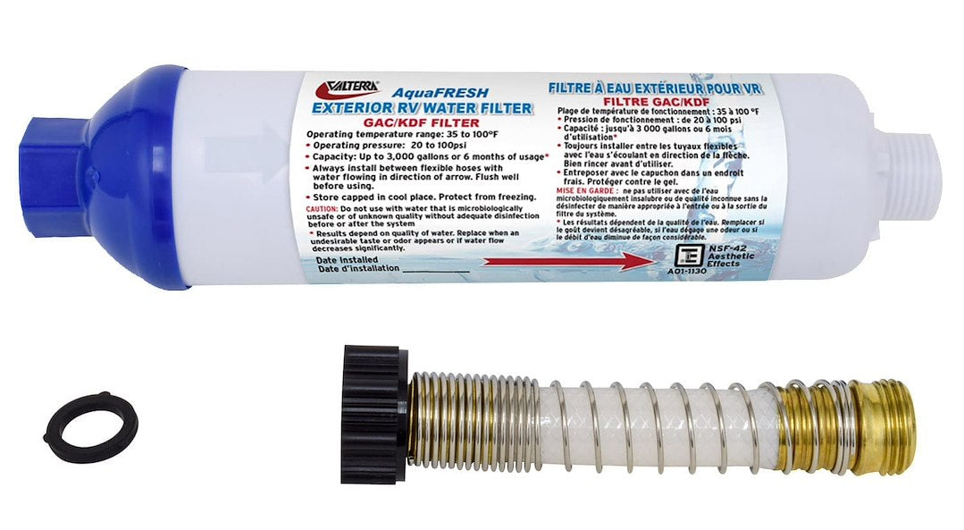 INLINE WATER FILTER W/CONN  CARDED