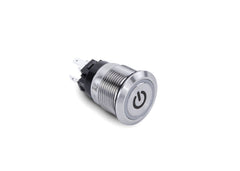 PUSH BUTTON POWER SWITCH  BLUE HALO