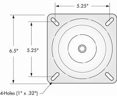 SEAT MOUNT W/O SPRING