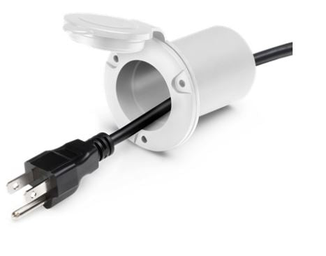 UNIVERSAL AC BCPLUG HOLDER - WHITE