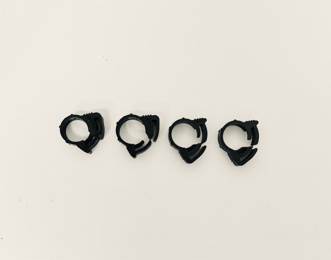 100PK NYLON RATCHET CLAMPS  13/32'