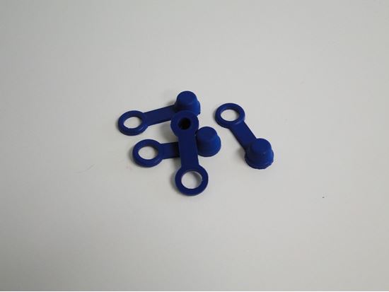 BRAKE BLEEDER CAP  BLUE  W/ TETHER