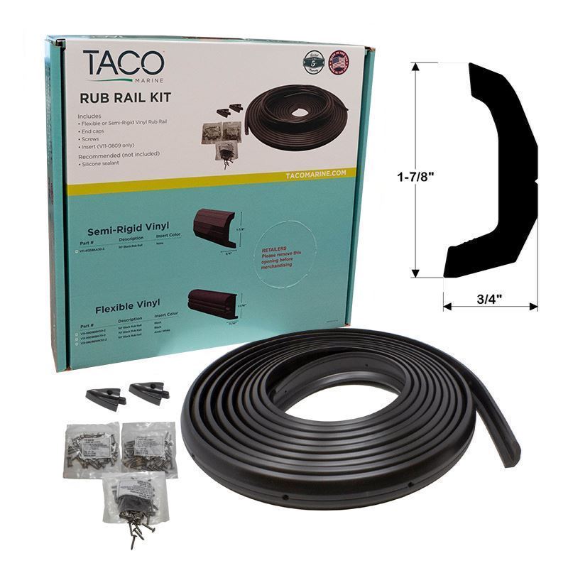 SEMI-RIGID RUB RAIL KIT  BLACK 30