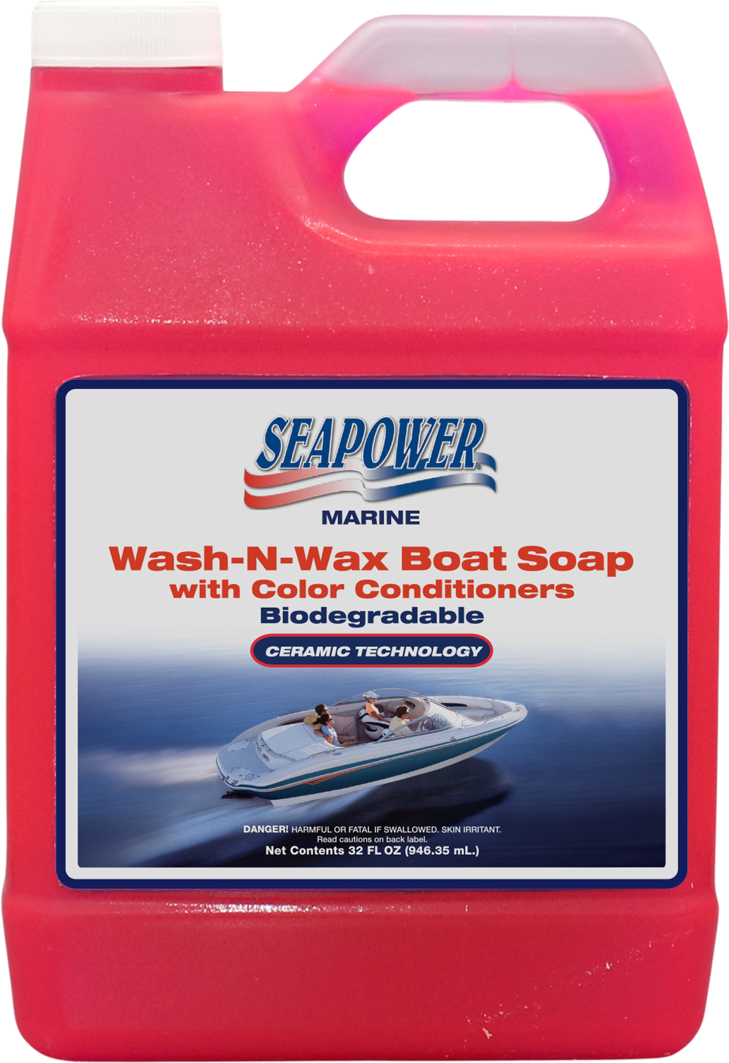 SEAPOWER WASH & WAX BOAT SOAP - 32